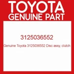 31250-36552 Genuine Toyota Disc Assy Clutch 3125036552 Oem. Fixed Price $175.55.