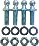 (4 Pack) 10MM Ball Studs With Stud, 1" Long Shank, Silver. Fixed Price $14.76.