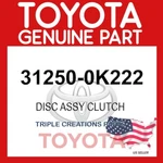 Genuine Toyota Disc Assy Clutch 31250-0K222 Oem. Fixed Price $154.83.