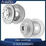 Front And Rear Drilled Brake Rotors Kit For Caddy Escalade Chevy Tahoe Gmc Yukon. Fixed Price $174.59.