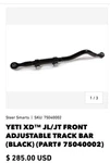 Jeep Wrangler Jl/gladiator Front Track Bar Steer Smarts 75049002 For 18-24. Fixed Price $205.00.