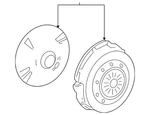 Genuine Ford Clutch Pressure Plate And Disc Set JR3Z-7B546-B. Fixed Price $1071.92.