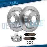 Rear Disc Rotors + Left Caliper & Brake Pads For 2002-2009 Trailblazer Ssr Envoy. Fixed Price $159.39.