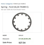 Brand New Oem Spring Ford Lincoln Mercury #6L2Z-7A480-C. Fixed Price $20.00.