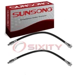 2 Pc Sunsong Front Brake Hydraulic Hoses 1957 Ford Custom Pipes Ci. Fixed Price $30.78.