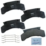 Disc Brake Pad Set-fleet Metlok Semi-metallic Sdr Bendix MKD224FM. Fixed Price $48.47.