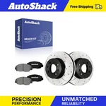 Front Drilled Slotted Brake Rotors Premium Pads For Honda, Civic 1996-2005. Fixed Price $81.17.