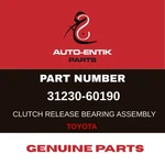 31230-60190 Genuine Parts For Toyota Bearing Assy, Clutch. Fixed Price $79.47.