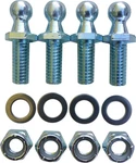 (4 Pack) 10MM Ball Studs With Hardware Stud, 3/4 Long Shank, Silver. Fixed Price $14.72.